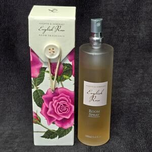 Asquith & Somerset English Rose Room Fragrance Spray 3.4 Original Box 90% Full